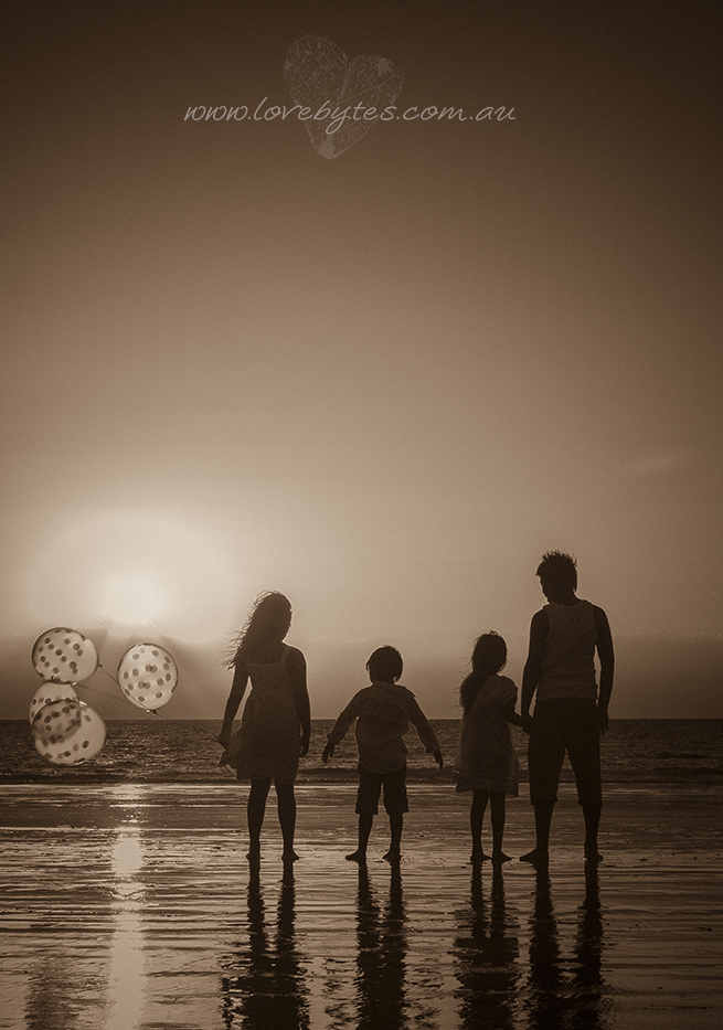 beach family portrait